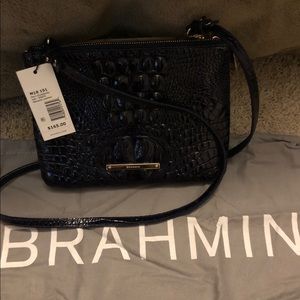 Brahmin black crossbody purse